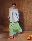 Fern Forest Silk Skirt