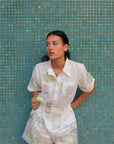 Treasure Island Linen Playsuit