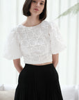Palazzo Pleated Pants - Black