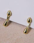 Dewdrops Stud Earrings - Gold / Silver