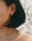 Dewdrops Stud Earrings - Gold / Silver