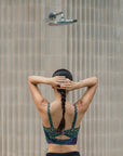 24/7 Swim Top - Abstract Botanical / Black