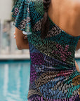 Solana One Piece - Abstract Botanical / Black