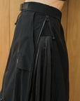 Switch Up Convertible Skirt - Black / Beige
