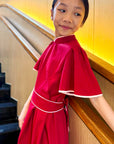 Lil' Signature Cheongsam - White / Red / Pink