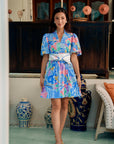 SG60 Batik Joy Obi Dress - Batik/ Black