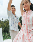 Lil' Striped Bloom Shirt Dress