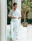 TMP x MarchMay Linen Pants - Cross Stitch Bloom