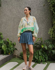 Game On Tulle Skort - Black / Dusty Blue