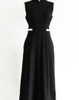Signature Cut-Out Midi Jumpsuit - Black / Red