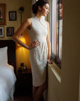Signature Lace Cheongsam (Knee Length) - Peach (Pre-Order)