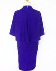Cape Cut-Out Fitted Cheongsam - Cobalt (Pre-Order)