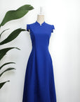 Selena Midi Dress - Fuchsia / Red / Cobalt ( Pre-order )