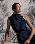 Leilani Maxi Jumpsuit - Red / Navy (Pre-Order)