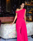 Palazzo Flare Pants - Forest Green / Fuchsia / Black (Pre-Order)