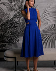 Signature Cut-Out Cheongsam - Cobalt (Pre-Order)