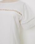 TMP x DOT Monogram Reversible Shift - White / Orange / Chambray