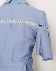 TMP x DOT Monogram Shirt Dress - Orange / Chambray