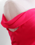 Asymmetrical Off-Shoulder Top - Forest Green / Fuchsia / Black (Pre-Order)