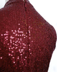 Sequoia Sequin Maxi Cheongsam - Teal / Red / Navy (Pre-Order)