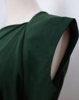 Asymmetrical Off-Shoulder Top - Forest Green / Fuchsia / Black (Pre-Order)