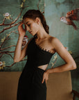 Raven Convertible Jumpsuit - Fuchsia / Black / Forest Green (Pre-Order)