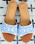Periwinkle Nonya Heeled Sandal