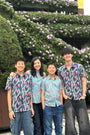 Lil' Man Tuileries Shirt - Navy Tulips / French Florals