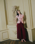 Maven Top - Wine / Pink