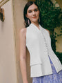 Tribeca Tailored Waistcoat - Cream