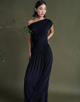 Ori Modal Maxi Dress - Charcoal Grey / Black