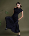 Ori Modal Maxi Dress - Charcoal Grey / Black