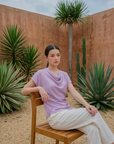 Shenton Cowl Top - Citrus Yellow / Lilac