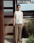 Bi Silk Beaded Vest - Black / Off White