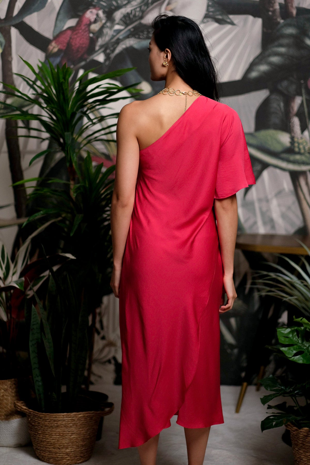 Luna Toga Skirt Set - Tangerine / Coral