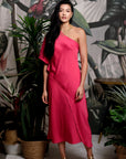 Luna Toga Skirt Set - Tangerine / Coral