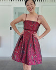 Bordeaux Babydoll Dress