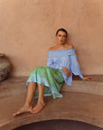 Fern Forest Silk Skirt