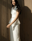 Viola Textured Maxi Skirt Set - Lime