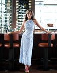 Delphine Maxi Cheongsam - Paisley