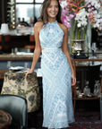 Delphine Maxi Cheongsam - Paisley