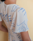 Magnolia Convertible Maxi Dress - Cream & Blue Floral