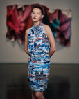Jess Cheongsam - Azure / European Dream