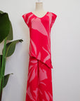 TMP Knits Reversible Two-Piece Pants Set - Coral & Pink
