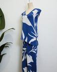 TMP Knits Reversible Two-Piece Pants Set - Blue & White
