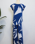 TMP Knits Reversible Two-Piece Pants Set - Blue & White