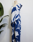 TMP Knits Reversible Two-Piece Pants Set - Blue & White