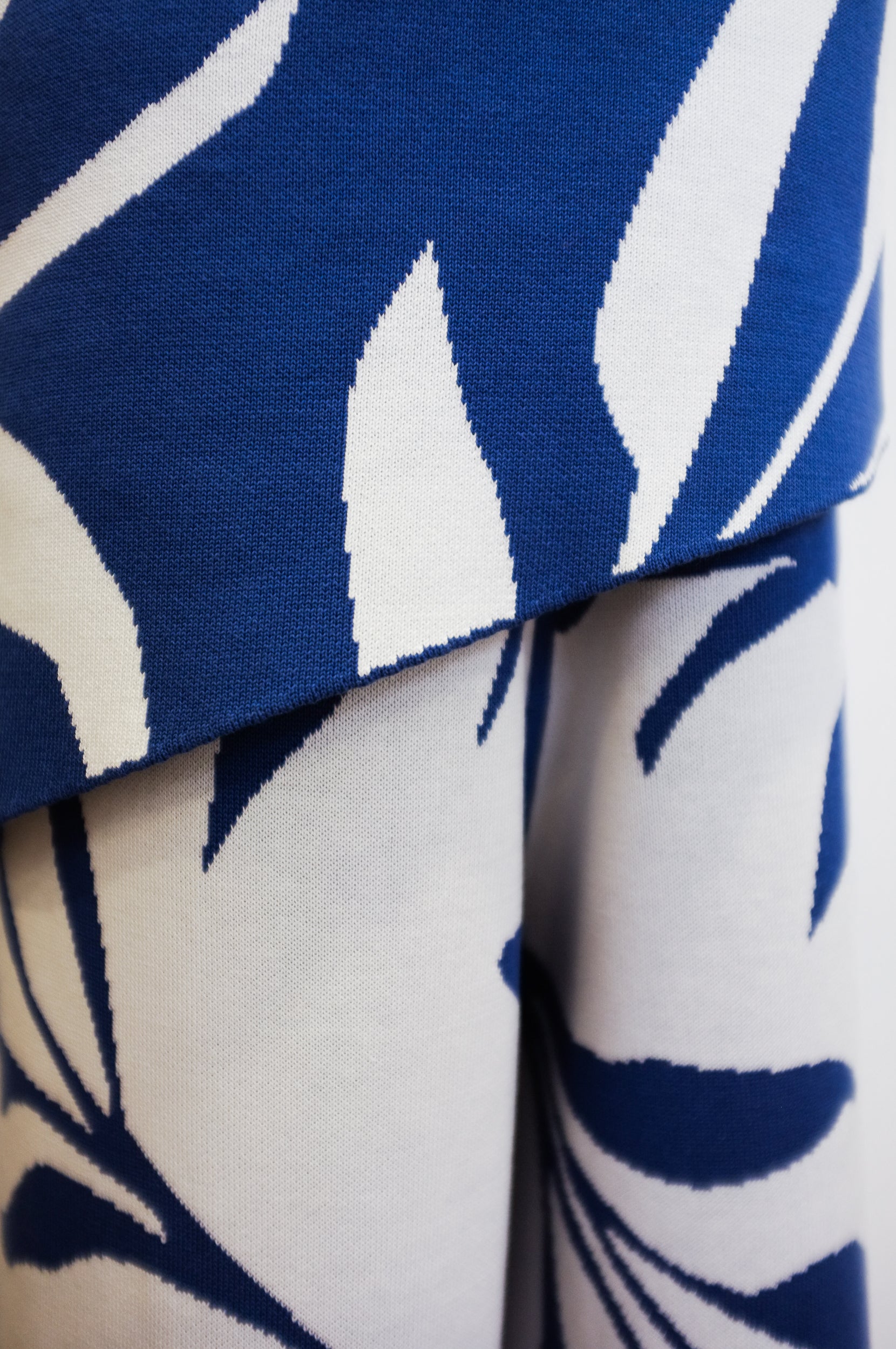 TMP Knits Reversible Two-Piece Pants Set - Blue &amp; White