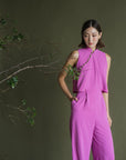 Jess Jumpsuit - Pink Lilac  / Cream & Black / Cobalt