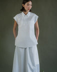 Mei Samfu Shirt - Stripes / White